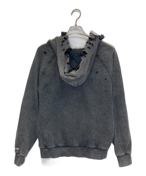 1017 ALYX 9SM（テンセブンティーン アリクス ナインエスエム）1017 ALYX 9SM (テンセブンティーン アリクス ナインエスエム) Destroyed Mark Flood Box Hoodie ブラック サイズ:Ⅼの古着・服飾アイテム