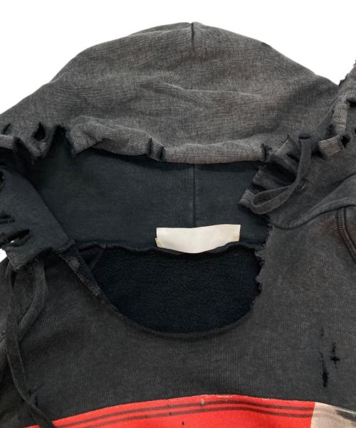 1017 ALYX 9SM（テンセブンティーン アリクス ナインエスエム）1017 ALYX 9SM (テンセブンティーン アリクス ナインエスエム) Destroyed Mark Flood Box Hoodie ブラック サイズ:Ⅼの古着・服飾アイテム