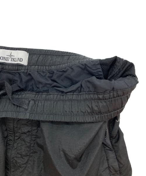 STONE ISLAND（ストーンアイランド）STONE ISLAND (ストーンアイランド) NYLON METAL TRACK PANTS ブラック サイズ:Sの古着・服飾アイテム