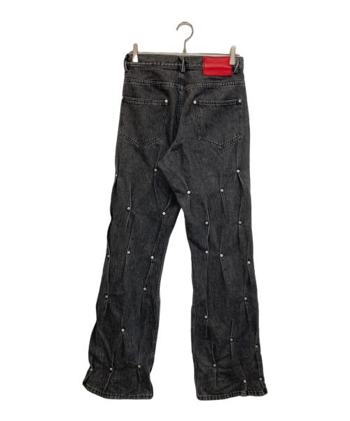 KUSIKOHC（クシコック）KUSIKOHC (クシコック) Multi Rivet Denim Pants グレー サイズ:XSの古着・服飾アイテム