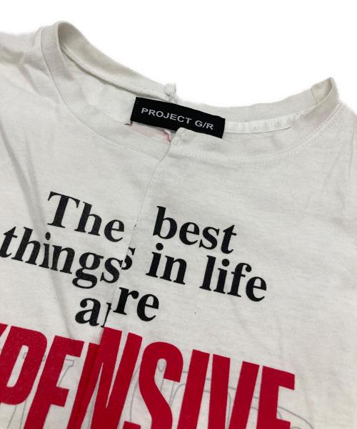 PROJECT G/R（プロジェクト ジーアール）PROJECT G/R (プロジェクト ジーアール) スプリットtシャツ ホワイト サイズ:1の古着・服飾アイテム
