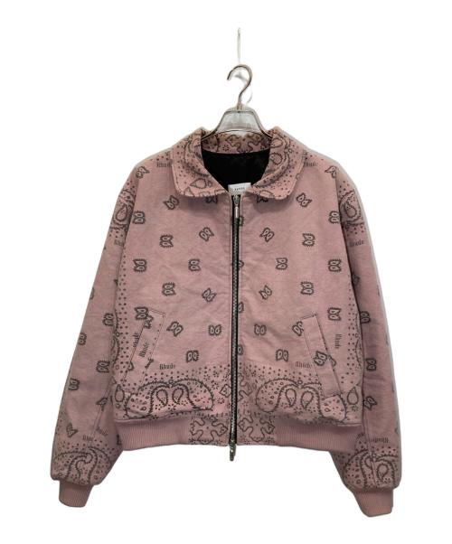RHUDE（ルード）RHUDE (ルード) ペイズリーダックブルゾン ピンク サイズ:Ⅿの古着・服飾アイテム