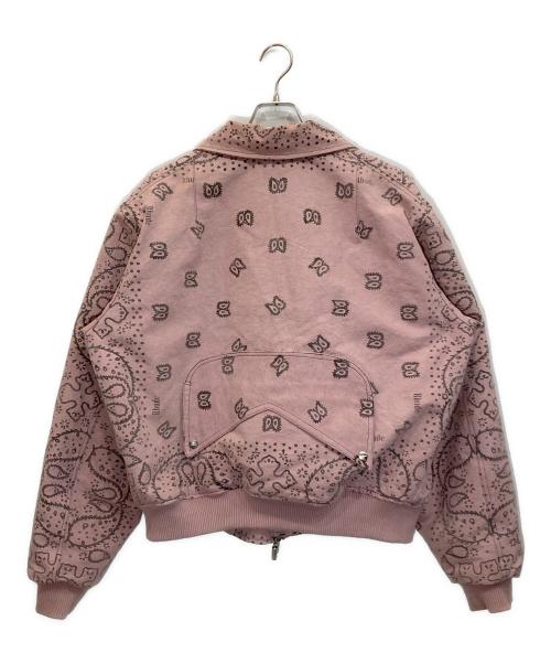 RHUDE（ルード）RHUDE (ルード) ペイズリーダックブルゾン ピンク サイズ:Ⅿの古着・服飾アイテム