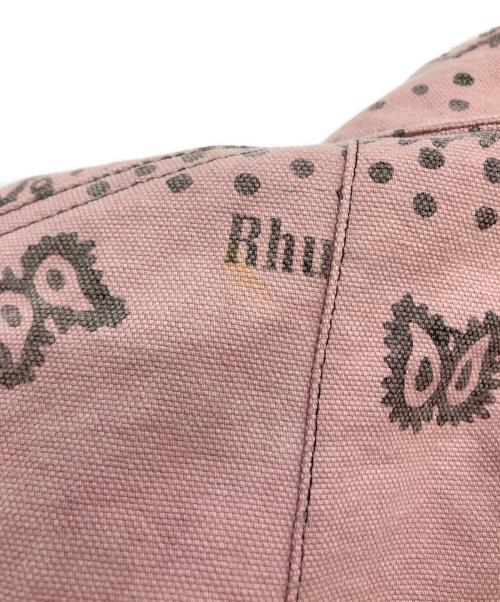 RHUDE（ルード）RHUDE (ルード) ペイズリーダックブルゾン ピンク サイズ:Ⅿの古着・服飾アイテム