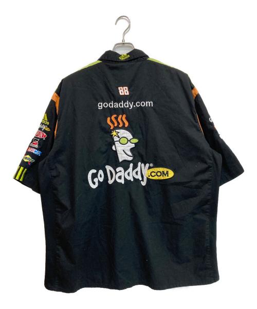 JR NATION（ジェイアール ネイション）JR NATION (ジェイアール ネイション) レーシングシャツ ブラック サイズ:２XLの古着・服飾アイテム