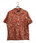 POLO RALPH LAURENポロ・ラルフローレン）の古着「フラワープリントオープンカラーシャツ」｜ピンク