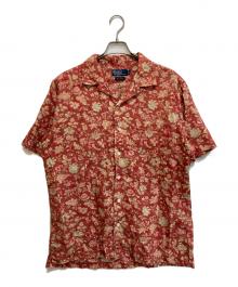 POLO RALPH LAUREN（ポロ・ラルフローレン）の古着「フラワープリントオープンカラーシャツ」｜ピンク