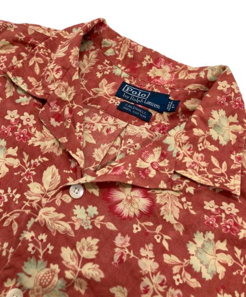 POLO RALPH LAUREN（ポロ・ラルフローレン）POLO RALPH LAUREN (ポロ・ラルフローレン) フラワープリントオープンカラーシャツ ピンク サイズ:Lの古着・服飾アイテム