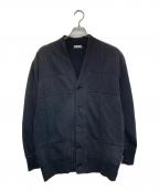 COMME des GARCONS HOMMEコムデギャルソン オム）の古着「スウェットカーディガン」｜ブラック