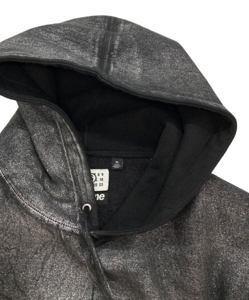 SUPREME（シュプリーム）SUPREME (シュプリーム) MM6 Maison Margiela (エムエムシックスメゾンマルジェラ) Foil Box Logo Hooded Sweatshirt ブラック サイズ:XLの古着・服飾アイテム