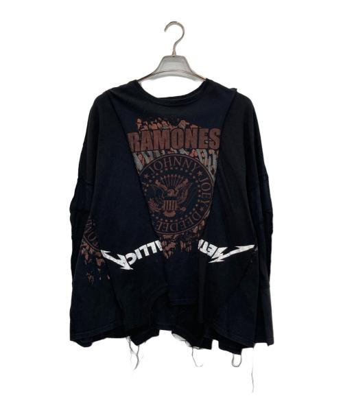 DISCOVERED（ディスカバード）DISCOVERED (ディスカバード) リメイクカットソー ブラック サイズ:freeの古着・服飾アイテム