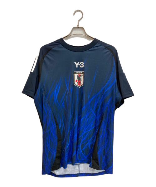 Y-3（ワイスリー）Y-3 (ワイスリー) ゲームシャツ ネイビー サイズ:４XLの古着・服飾アイテム