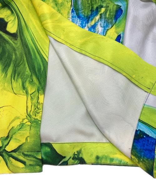 UN3D.（アンスリード）UN3D. (アンスリード) KANAKO SASAKI (カナコ ササキ) REBORN COCOON OP グリーン×イエロー サイズ:38の古着・服飾アイテム