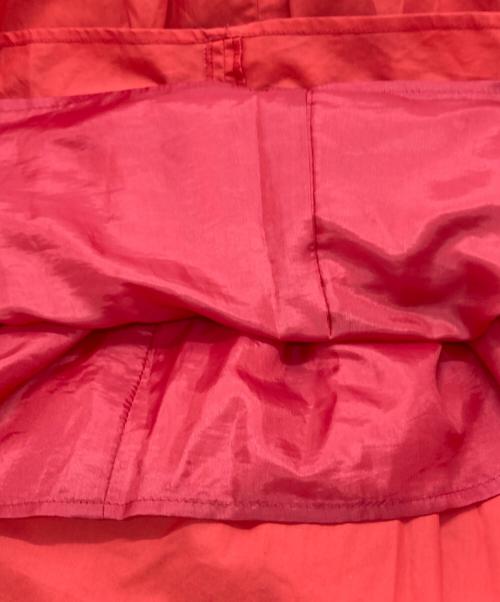 Arobe（アローブ）Arobe (アローブ) ノースリーブギャザーワンピース レッド サイズ:2の古着・服飾アイテム