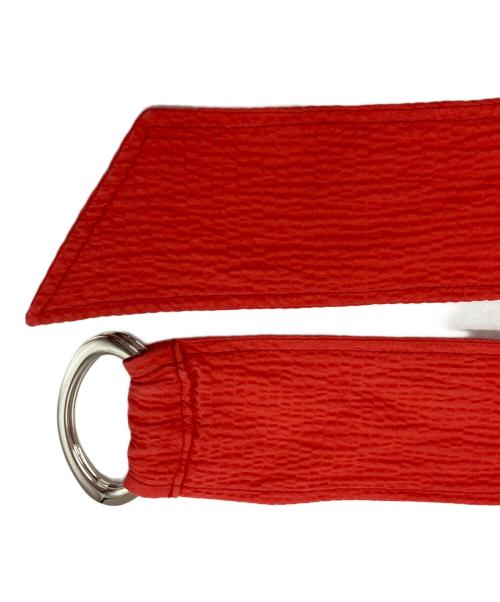 Arobe（アローブ）Arobe (アローブ) ノースリーブギャザーワンピース レッド サイズ:2の古着・服飾アイテム