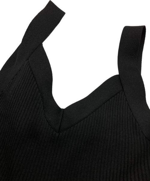 UN3D.（アンスリード）UN3D. (アンスリード) マルチストライプニットビスチェ ブラック サイズ:36の古着・服飾アイテム