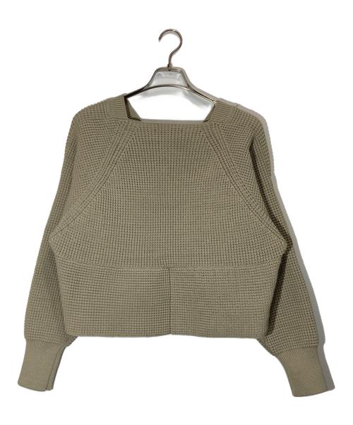 UN3D.（アンスリード）UN3D. (アンスリード) クロスニットトップ グリーン サイズ:SIZE Freeの古着・服飾アイテム