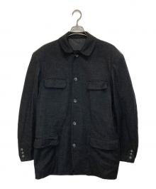 Y's for men（ワイズフォーメン）の古着「ウールハーフジャケット」｜グレー