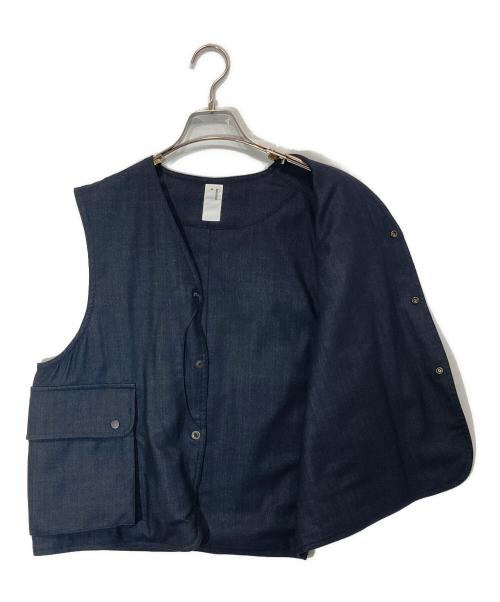 BENINE 9（ビナイン）benine 9 (ビナイン) デニムライクベスト ネイビー サイズ:Mの古着・服飾アイテム