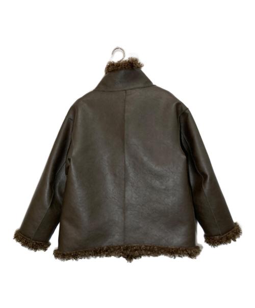 SLOBE IENA（スローブ イエナ）SLOBE IENA (スローブ イエナ) リバーシブルフェイクムートンスタンドブルゾン ブラウン サイズ:38の古着・服飾アイテム