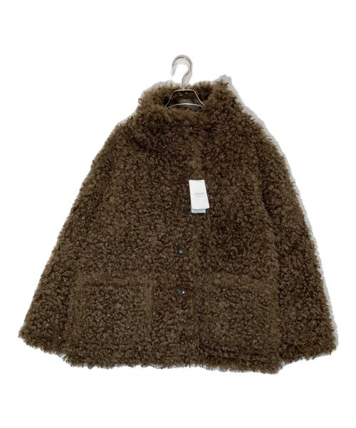 SLOBE IENA（スローブ イエナ）SLOBE IENA (スローブ イエナ) リバーシブルフェイクムートンスタンドブルゾン ブラウン サイズ:38の古着・服飾アイテム