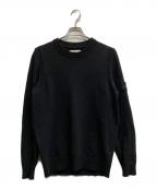STONE ISLANDストーンアイランド）の古着「クルーネックニット」｜ブラック