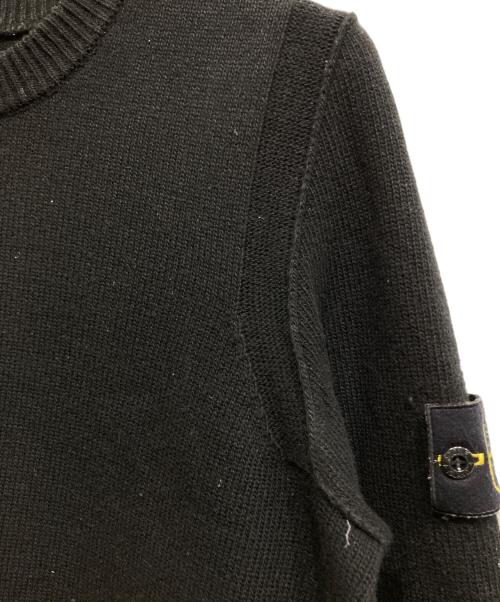STONE ISLAND（ストーンアイランド）STONE ISLAND (ストーンアイランド) クルーネックニット ブラック サイズ:Mの古着・服飾アイテム