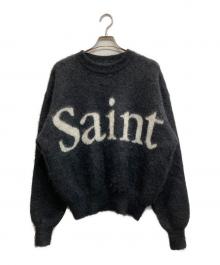 SAINT MICHAEL（セントマイケル）の古着「CREW NECK KNIT SAINT」｜ブラック