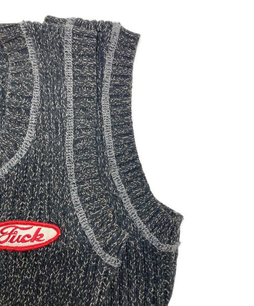 Hysteric Glamour（ヒステリックグラマー）Hysteric Glamour (ヒステリックグラマー) ノースリーブコットンニットワンピース グレー サイズ:SIZE Freeの古着・服飾アイテム