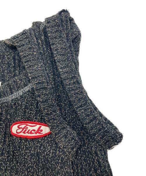 Hysteric Glamour（ヒステリックグラマー）Hysteric Glamour (ヒステリックグラマー) ノースリーブコットンニットワンピース グレー サイズ:SIZE Freeの古着・服飾アイテム