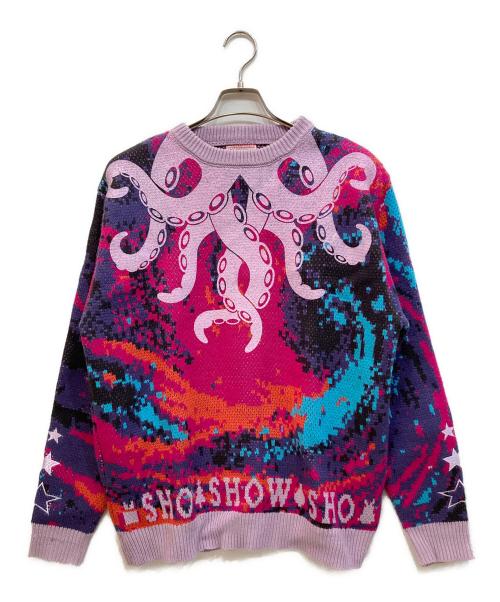 にじさんじ（ニジサンジ）にじさんじ (ニジサンジ) 星導ショウ クリスマスセーター パープル サイズ:下記参照の古着・服飾アイテム