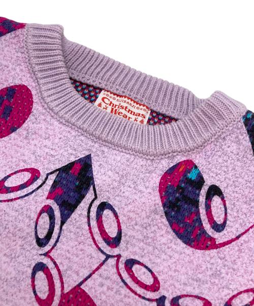 にじさんじ（ニジサンジ）にじさんじ (ニジサンジ) 星導ショウ クリスマスセーター パープル サイズ:下記参照の古着・服飾アイテム