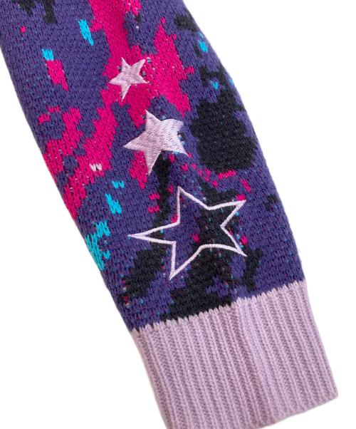 にじさんじ（ニジサンジ）にじさんじ (ニジサンジ) 星導ショウ クリスマスセーター パープル サイズ:下記参照の古着・服飾アイテム