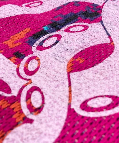 にじさんじ（ニジサンジ）にじさんじ (ニジサンジ) 星導ショウ クリスマスセーター パープル サイズ:下記参照の古着・服飾アイテム