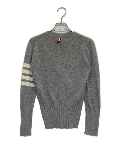 Thom Browne（トムブラウン）Thom Browne (トムブラウン) 4BARカシミヤカーディガン グレー サイズ:36の古着・服飾アイテム