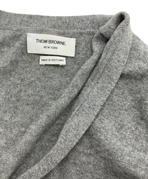 Thom Browne（トムブラウン）Thom Browne (トムブラウン) 4BARカシミヤカーディガン グレー サイズ:36の古着・服飾アイテム