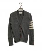 Thom Browneトムブラウン）の古着「4-BARカシミヤカーディガン」｜グレー