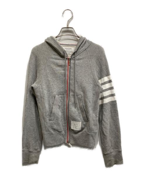 Thom Browne（トムブラウン）Thom Browne (トムブラウン) ジップパーカー グレー サイズ:00の古着・服飾アイテム