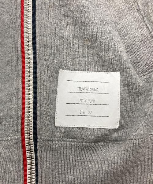 Thom Browne（トムブラウン）Thom Browne (トムブラウン) ジップパーカー グレー サイズ:00の古着・服飾アイテム