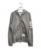 Thom Browneトムブラウン）の古着「4-BARジップパーカー」｜グレー