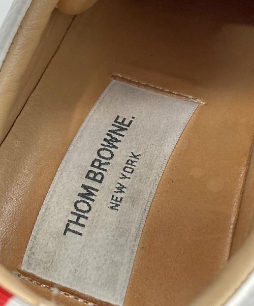 Thom Browne（トムブラウン）Thom Browne (トムブラウン) レザーローカットスニーカー ホワイト サイズ:37の古着・服飾アイテム