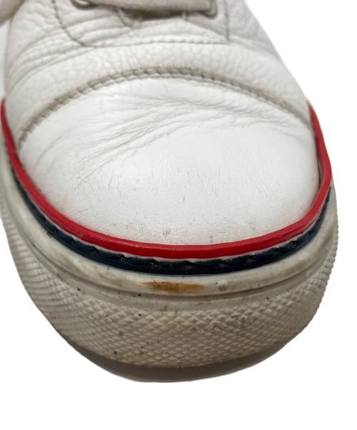 Thom Browne（トムブラウン）Thom Browne (トムブラウン) レザーローカットスニーカー ホワイト サイズ:37の古着・服飾アイテム