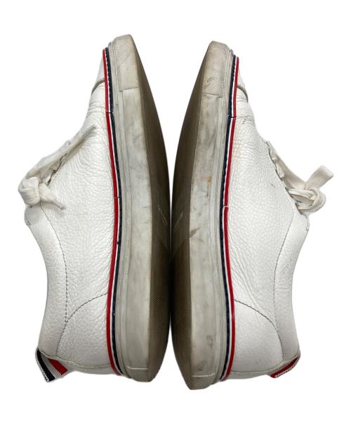 Thom Browne（トムブラウン）Thom Browne (トムブラウン) レザーローカットスニーカー ホワイト サイズ:37の古着・服飾アイテム