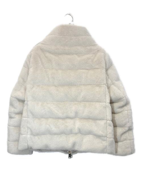 HERNO（ヘルノ）HERNO (ヘルノ) エコファーショートダウンコート ホワイト サイズ:42の古着・服飾アイテム