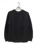 BATONERバトナ―）の古着「シグネチャークルーネックニット」｜ブラック