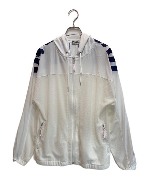 Hysteric Glamour（ヒステリックグラマー）Hysteric Glamour (ヒステリックグラマー) メッシュジップパーカー ホワイト サイズ:FREEの古着・服飾アイテム