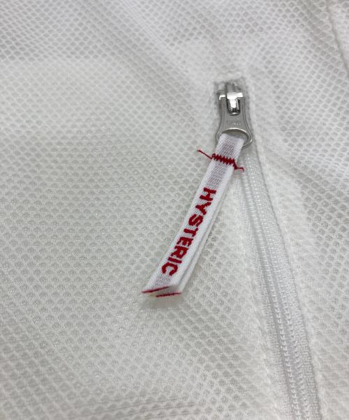 Hysteric Glamour（ヒステリックグラマー）Hysteric Glamour (ヒステリックグラマー) メッシュジップパーカー ホワイト サイズ:FREEの古着・服飾アイテム