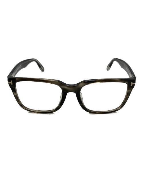 TOM FORD（トムフォード）TOM FORD (トムフォード) 伊達眼鏡 グレー×ブラック サイズ:56□19の古着・服飾アイテム