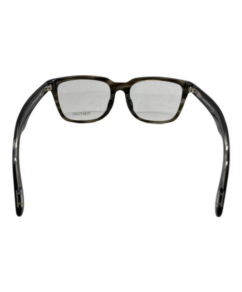 TOM FORD（トムフォード）TOM FORD (トムフォード) 伊達眼鏡 グレー×ブラック サイズ:56□19の古着・服飾アイテム