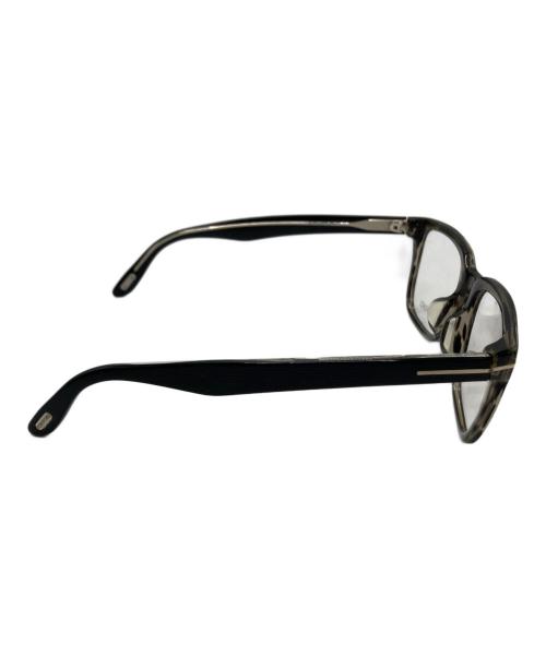 TOM FORD（トムフォード）TOM FORD (トムフォード) 伊達眼鏡 グレー×ブラック サイズ:56□19の古着・服飾アイテム